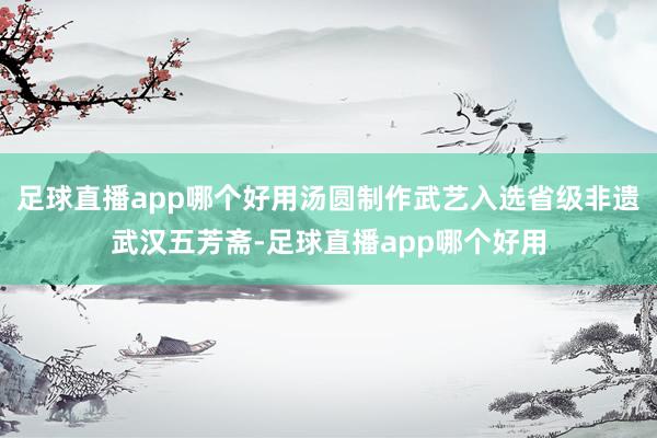 足球直播app哪个好用汤圆制作武艺入选省级非遗武汉五芳斋-足球直播app哪个好用