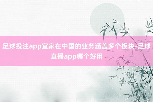 足球投注app宜家在中国的业务涵盖多个板块-足球直播app哪个好用