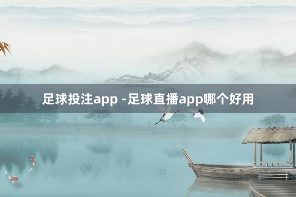 足球投注app -足球直播app哪个好用