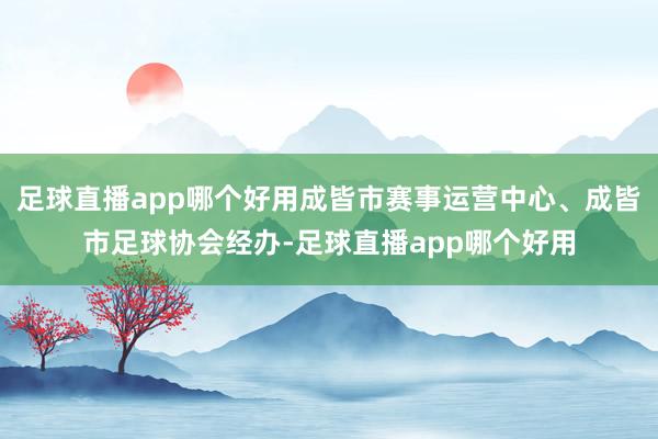 足球直播app哪个好用成皆市赛事运营中心、成皆市足球协会经办-足球直播app哪个好用