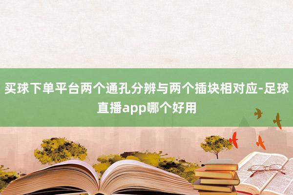买球下单平台两个通孔分辨与两个插块相对应-足球直播app哪个好用
