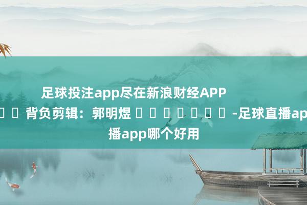 足球投注app尽在新浪财经APP            						背负剪辑：郭明煜 							-足球直播app哪个好用