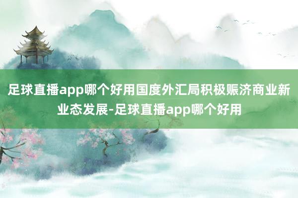 足球直播app哪个好用国度外汇局积极赈济商业新业态发展-足球直播app哪个好用