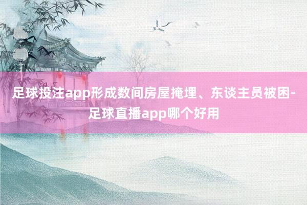 足球投注app形成数间房屋掩埋、东谈主员被困-足球直播app哪个好用