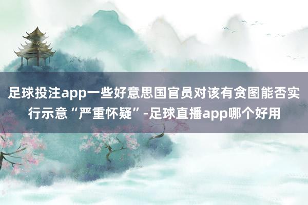 足球投注app一些好意思国官员对该有贪图能否实行示意“严重怀疑”-足球直播app哪个好用