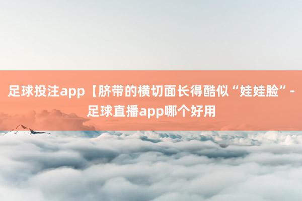 足球投注app【脐带的横切面长得酷似“娃娃脸”-足球直播app哪个好用