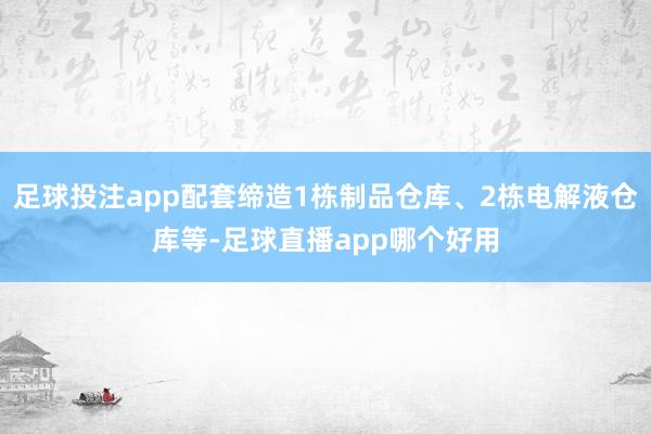 足球投注app配套缔造1栋制品仓库、2栋电解液仓库等-足球直播app哪个好用